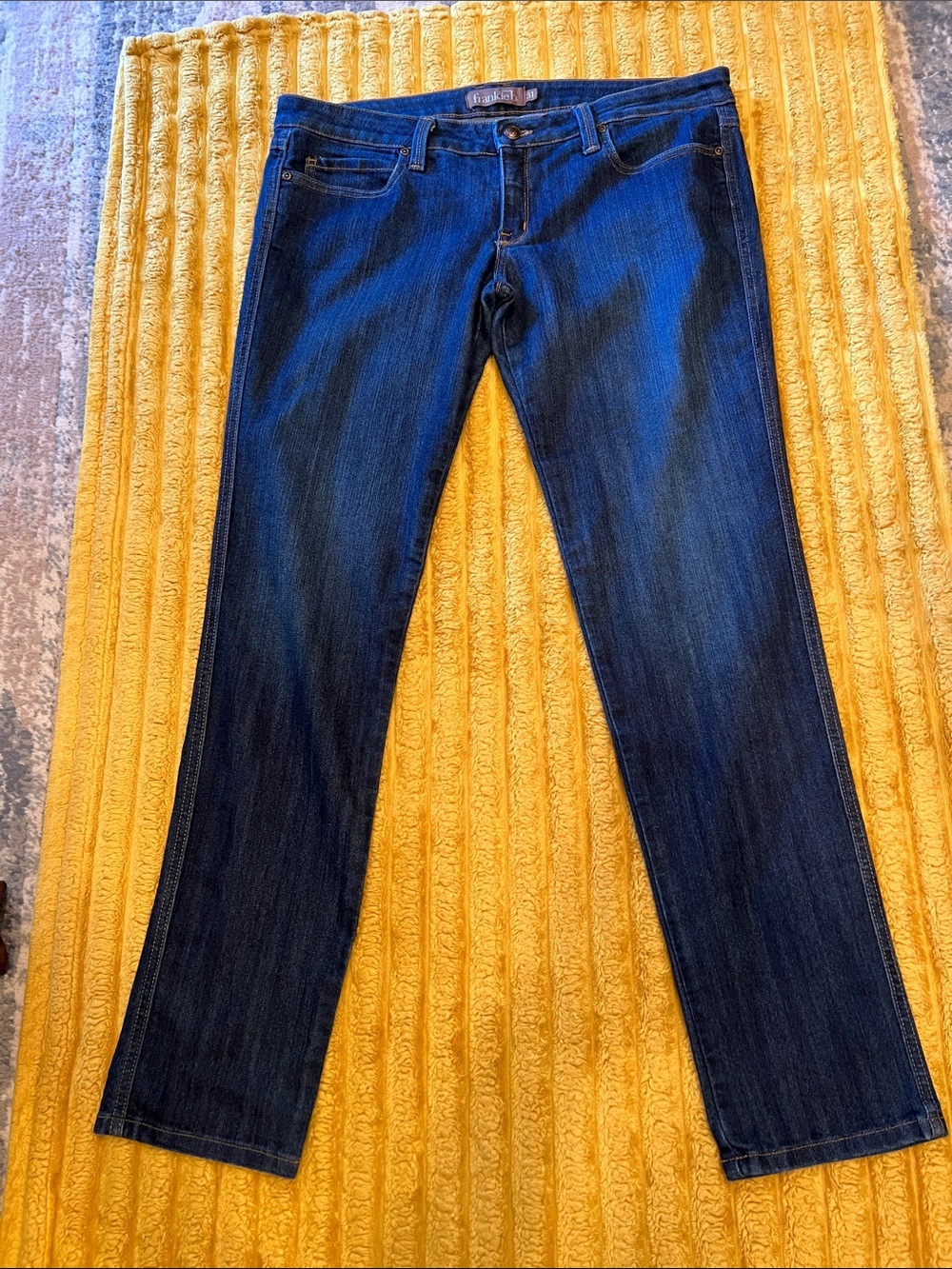 Frankie B. Dark Indigo Straight-Leg Jeans